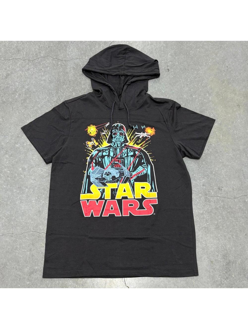 Fifth Sun Star Wars Darth Vader Short Sleeve Hoodie T Shirt